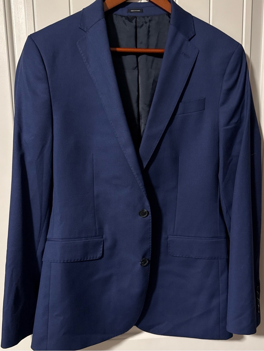 Men's J. Ferrar Blue Classic Two-Button Blazer Sz 40R 2 Button Slim Fit